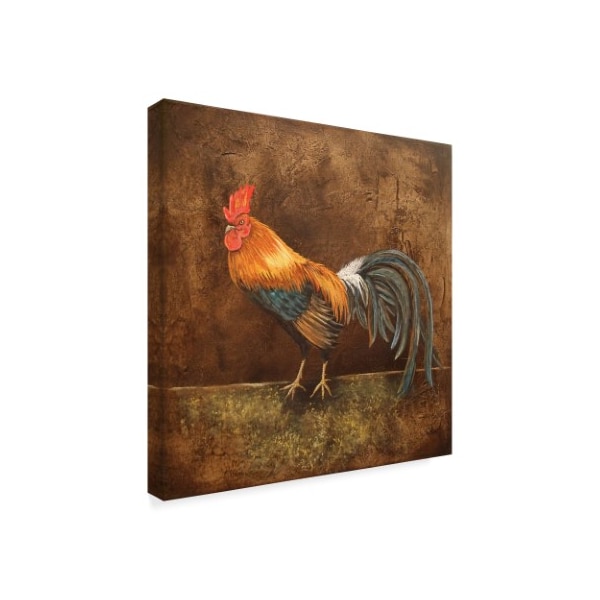 Jean Plout 'Royale Rooster' Canvas Art,18x18